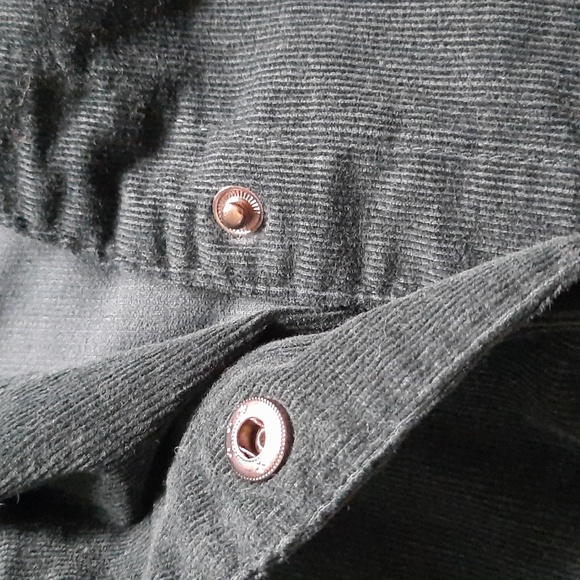 CJ Banks Dark Green Corduroy Snap Closure Blazer Size 3X - Picture 6 of 8